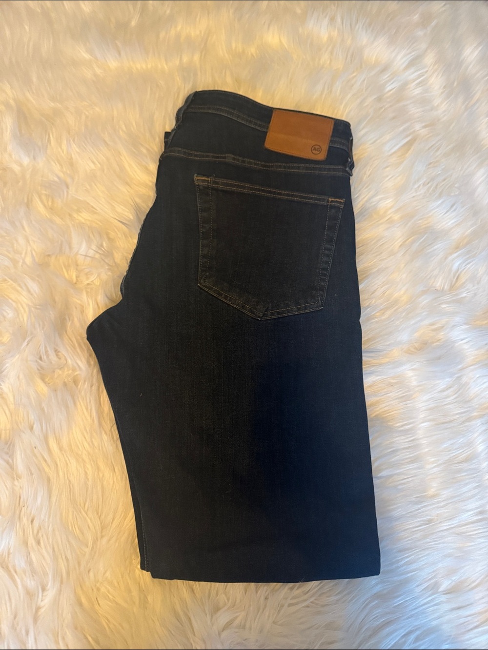 AG Tellis modern slim Men's Straight Jeans in Dark Blue